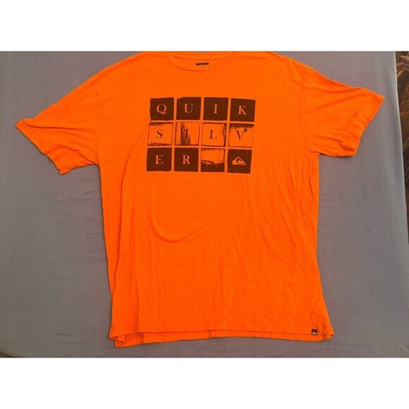 Men's Quiksilver T-Shirt XXL Orange - Picture 1 of 9